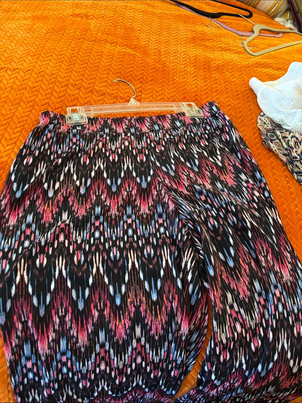 Spense Pink & Black Wide-Leg Printed Palazzo Pants - Picture 2 of 3
